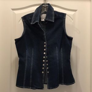 Denim Sleeveless Top
